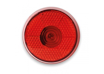 Luz intermitente LED vermelha com clip