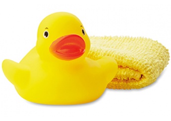 Pato de borracha para banho