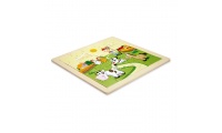 Puzzle de madeira com 20 peas
