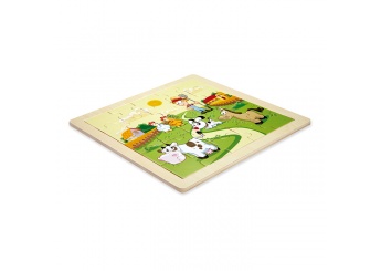 Puzzle de madeira com 20 peas