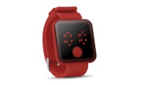 Relogio Red LED com pulseira de silicone