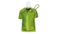 Garrafa de gua dobrvel em forma de T-shirt com mosqueto