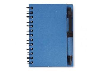 Notebook A7 com 40 pginas em branco e caneta