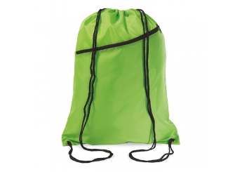 Grande saco de cordo com bolso frontal