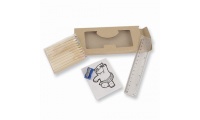 Set 10 Lpis cor + livro de colorir + Acessrios