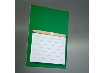 Caderno com man + Lpis Fridge