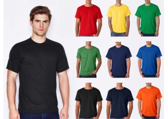T-Shirt Manga Curta Gola Redonda 135-140gr/m2 Cores