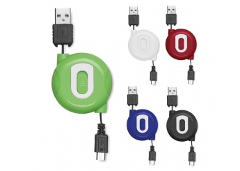 Cabo retrtil com USB / micro USB COMPACTMICRO
