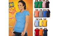 T-Shirt Senhora de Manga Curta 150-155gr/m2 Cores