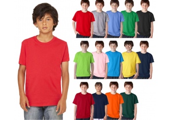 T-shirt de Criana Manga Curta Gola Redonda 150-155gr/m2 Cores