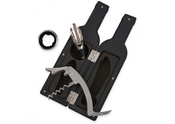 Garrafa Set de Vinho: Coleta-Gotas + Saca-Rolhas + Decanter