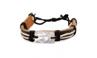 Pulseira Ajustvel Pele / Madreprola