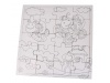 Puzzle em carto + lpis de cera para colorir