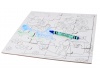 Puzzle em carto + lpis de cera para colorir