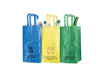 Sacos Reciclagem Plastico+Vidro+Papel LOPACK