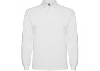 POLO ESTRELLA MANGA COMPRIDA HOMEM BRANCO