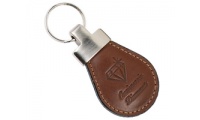 Porta Chaves oval em Pele