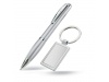 Conjunto esferogrfica de plstico + porta-chaves Kelly