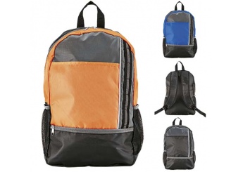 Mochila com bolsos frontal e lateral