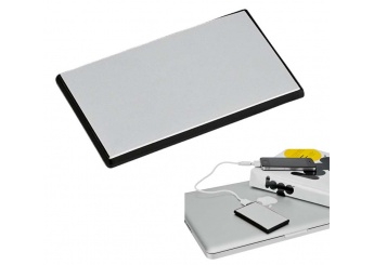 Bateria auxiliar Powerbank 2200mAh ultra fina com superfcie de metal