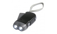  Lanterna dnamo em ABS com 2 LED