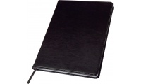 Caderno A5 pele sinttica e marcador de pginas