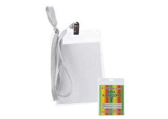 Identificador vertical com Lanyard