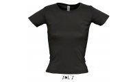 T-SHIRT COM GOLA REDONDA CORES PARA SENHORA LADY O