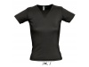T-SHIRT COM GOLA EM V CORES PARA SENHORA LADY V