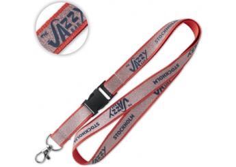 Lanyard de glitter com fivela removvel de plstico