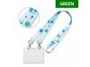 Fita de Pescoo de sublimao em PET reciclado com 2 ganchos de metal