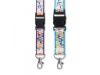 Lanyard de polister com sobreposio de cetim sublimada e fivela destacvel