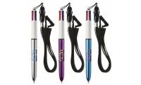 Esferogrfica BIC 4 Colours Shine + Lanyard