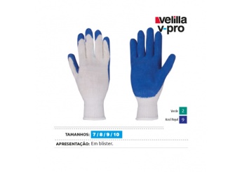 LUVA COM COBERTURA LATEX NA PALMA