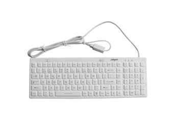 Teclado LIFETECH Silicone Higienizvel / Lavvel USB Branco