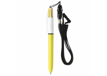 Esferogrfica BIC 4 Colours Sun ballpen + Lanyard