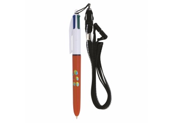 Esferogrfica BIC 4 Colours Fine + Lanyard