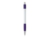 Caneta Striped Grip branca (Impresso 1 Cor)