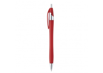 Caneta Curved com detalhes cromados (Impresso 1 Cor)