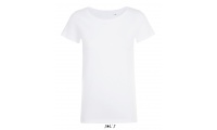 T-SHIRT GOLA REDONDA BRANCA SENHORA MIA