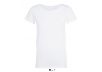 T-SHIRT GOLA REDONDA BRANCA SENHORA MIA