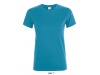 T-SHIRT SENHORA GOLA REDONDA CORES REGENT