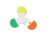 Spinner com 3 marcadores de cores