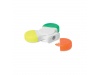 Spinner com 3 marcadores de cores