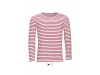 T-SHIRT DE MANGA COMPRIDA S RISCAS PARA HOMEM BRANCA MARINE MEN