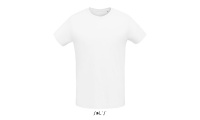 T-SHIRT JUSTA DE GOLA REDONDA PARA HOMEM Branca MARTIN MEN