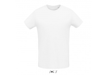 T-SHIRT JUSTA DE GOLA REDONDA PARA HOMEM Branca MARTIN MEN