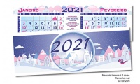 Calendrio Massete Bimensal 2021 32.5x12cm