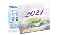 Calendrio Massete Mensal 2021 42x30cm