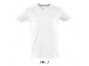 T-SHIRT COM GOLA EM V ACENTUADA BRANCA PARA HOMEM MASTER